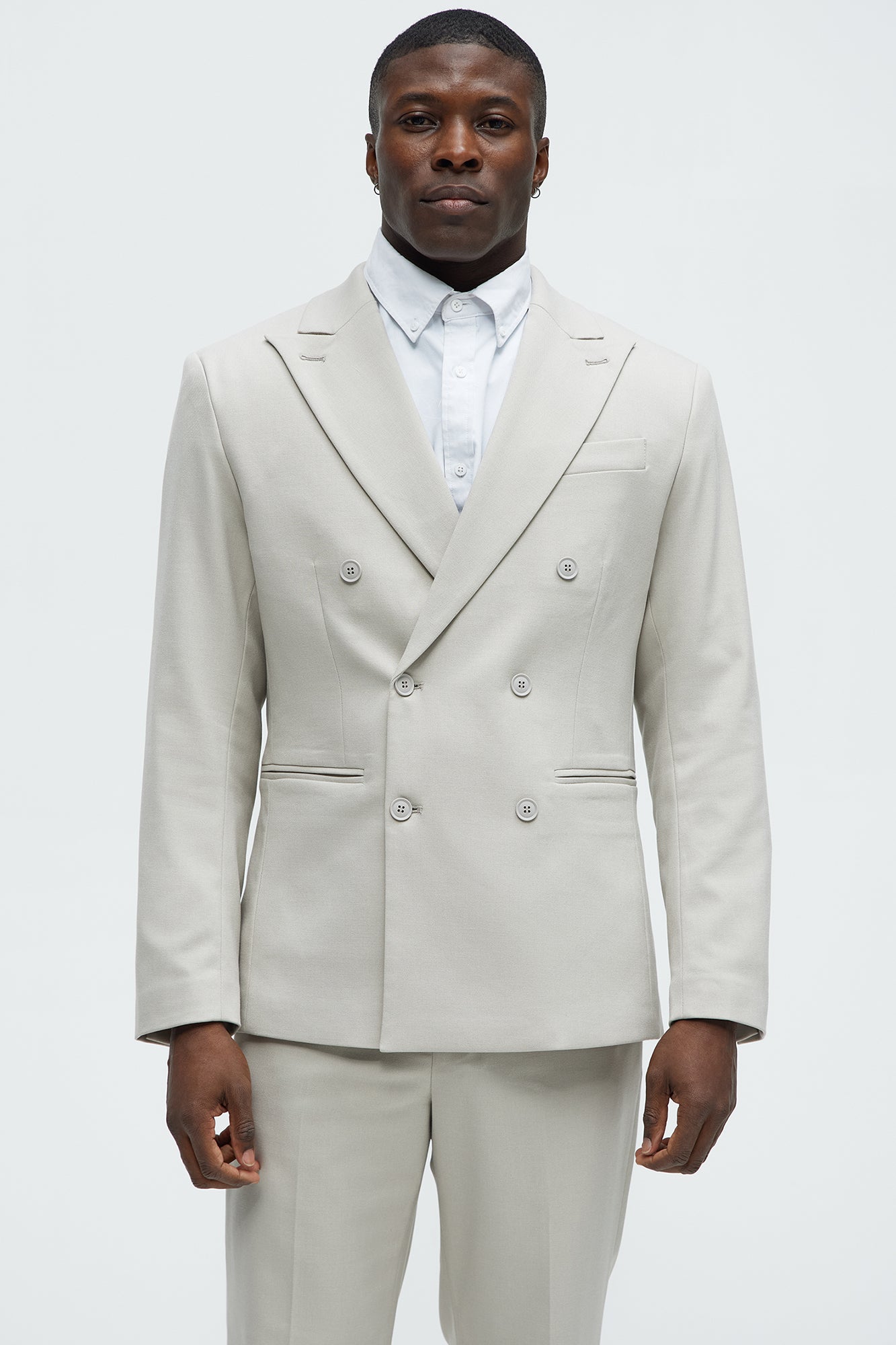 High Peak Lapel Suit Blazer